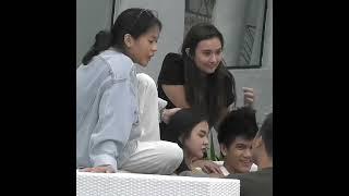 kiss mo daw kasi kai . tatampo pa si rain eh #kairain #rain #pbb