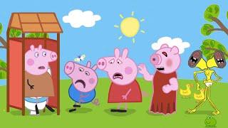 Peppa, George, Piggy, Baby Siren Head vs WC - Peppa and Roblox Piggy Funny Animation