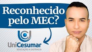 Os cursos EAD da UNICESUMAR são RECONHECIDOS pelo MEC?