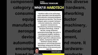 What is HardTech #hardtech #hardtechnology