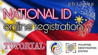 NATIONAL ID ONLINE REGISTRATION | HOW TO REGISTER TO PHILSYS ONLINE TUTORIAL