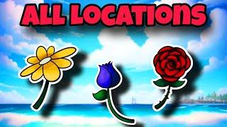 All Flowers Spawn Locations For V2 Race | Blox Fruits Roblox