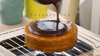 asmr진득쫀득 초코 케이크, 자허토르테 만들기 - 더스쿱 Sachertorte