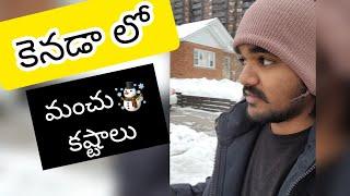  Canada Telugu Vlogs  (  ️Snow Kastalu️)