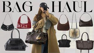 MY BAG COLLECTION  FALL WINTER BAGS HAUL⭐️ BIG BAGS SUEDE BAGS DESIGNER BRAND BAG REVIEW