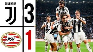 juventus vs psv (3:1) highlights | Yıldız Goal ,Nico González & McKennie  | CHAMPIONS LEAGUE 2024/25