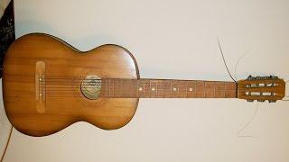 Vintage Russian seven string acoustic guitar