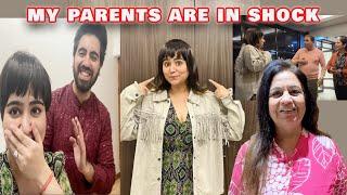 FAMILY REACTION ON MY SHORT HAIRCUT, FIRST TIME DID THIS IN LIFE | NISHI ATHWANI