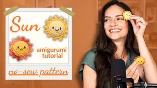 Amigurumi Sun Amigurumi | NO-SEW Easy and FAST Step-by-Step tutorial  How to crochet a sun