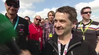 Manic Street Preachers - Sean Moore - ITV4 - British Touring Car Championship Rockingham 07/09/2014