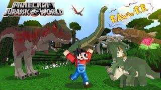 Jurassic World | Minecraft PE | Kakainin ako ng T-Rex