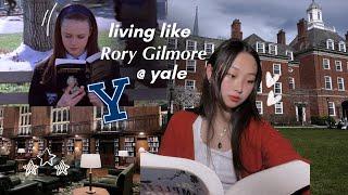 yale student lives like rory gilmore for a day. ️ | study vlog, good food, reading