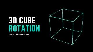 How to Create a 3D Rotating Cube Animation in CSS ( Easy Tutorial )