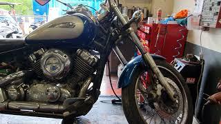 Yamaha XVS 650 Dragstar Project Running Video