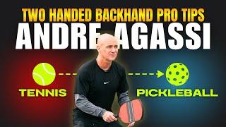 ANDRE AGASSI Explains The Two-Handed Backhand | Tennis vs Pickleball