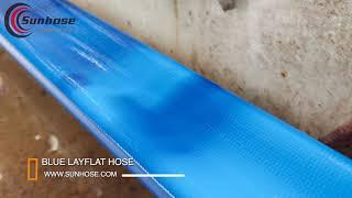 Layflat Hose, Blue Lay flat PVC Hose,lay flat hose pipe - Sunhose