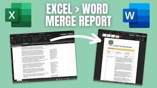 Create Word Reports from Excel Spreadsheets (How to use Merge)