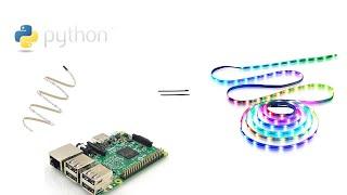 use Python to control WS2812b LED Strips with Raspberry Pi | complete tutorial