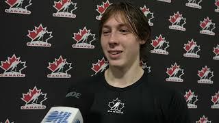 2024 World U17 Post Game - Beckham Edwards (Sarnia Sting)