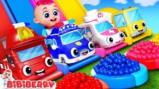 Learn Colors with Little Cars  Car Garage Adventure | Baby Songs | Bibiberry Nursery Rhymes