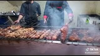 BBQ chef ️ dumba tikka Maalga namkeen restaurant in Lahore Pakistan 