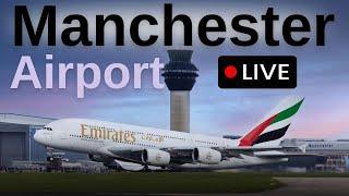  LIVE Manchester Airport Plane Spotting 