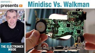 Minidisc MZ-R410 vs 2000's WM-EX631 Walkman Teardown - The Electronics Inside