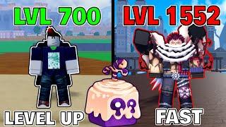 How to LEVEL UP FAST in the Second Sea using DOUGH FRUIT in BLOX FRUITS | LVL 700 to 1552