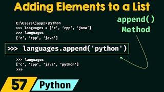 Adding Elements to a List in Python