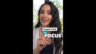 Avoid Distraction with this Easy FOCUS Trick! | #shorts