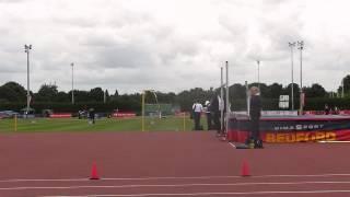 joshuah hill 1.90m scissor UK u20 championships warm up