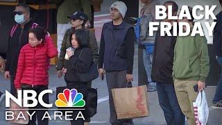 Downtown San Francisco sees Black Friday crowds