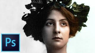 The Mysterious Forest Queen (C1902) Photoshop Colourisation