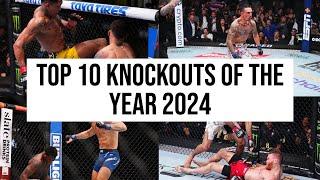 Top 10 Knockouts of the Year 2024 - UFC Year in Review