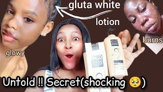 GLUTA WHITE LOTION Shocking Review|Suitable Serums and Whitening tubes#glutawhite