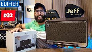 EDIFIER D32 60W RMS: Eu AMEI essa Caixa de som! (Analise/Unboxing)