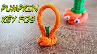 Simple Paracord PUMPKIN Key Fob - DIY Halloween Craft