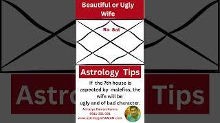 Astrology Tips I Ugly Wife I Beautiful Wife