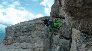 Dolomiten Superferrata Olivieri Punta Anna #3 - Schlüsselstelle - Abenteuer Alpin 2012 (Folge 7.3)