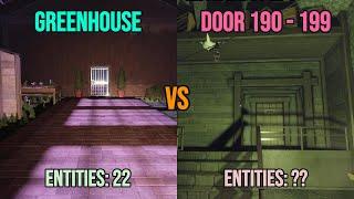 Greenhouse vs Door 190  - 199: Which One is More Chaos? | Roblox DOORS