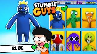 SOY BLUE DE RAINBOW FRIENDS EN STUMBLE GUYS |DESBLOQUEO LA SKIN DE BLUE EN STUMBLE GUYS|JONDRES GC