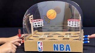 How to Make a Basketball Game for 2 Players. Cardboard Craft.