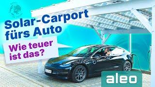 Solar-Carport fürs Auto!? Wie teuer ist ein PV-Dach mit Solarzellen?