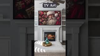 New Video Alert Christmas TV Art Frame  #christmas #winterlandscape #tvart #happynewyear