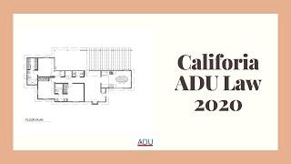 California ADU Law 2020