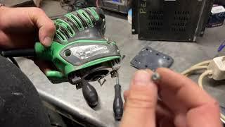 Hitachi sv 12sg flat sander repair and disassembly