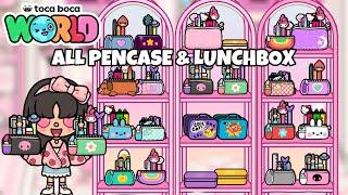 ALL PEN CASE and LUNCHBOX in TOCA BOCA WORLD  || NecoLawPie Collection