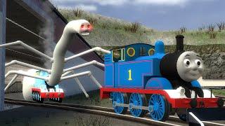 Building a Thomas Train Chased By Cursed Thomas and Friends Family, Cursed Train In Garry's Mod!