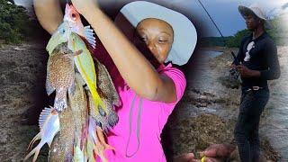 It Was A Challenge Between Us || Lots Of Fish Caught