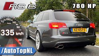 AUDI RS6 C6 V10 BiTurbo 780HP | 0-335 ACCELERATION AUTOBAHN POV & SOUND by AutoTopNL